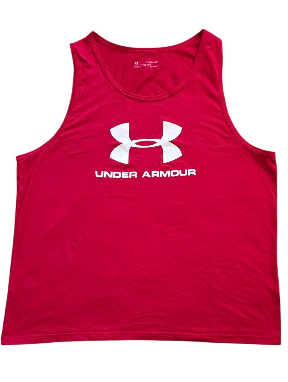 Under Armour 2XL Red Heat Gear Performance Wear Tank Top XXL